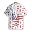 Rooster American Flag Hawaiian Shirt