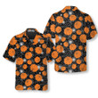 Thanksgiving Pumpkins And Sunflowers Seamless Pattern Hawaiian Shirt, Fall Pumpkin Shirt, Best Gift For Thanksgiving Day