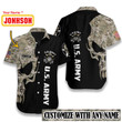 US Army Digital Camo Skull EZ05 3008 Custom Hawaiian Shirt