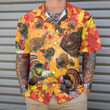 Thanksgiving Turkey Wishbone Hawaiian Shirt, Fall Leaves And Gobble Shirt, Best Gift For Thanksgiving Day