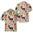 Toucans And Flamingos Exotic Floral Hawaiian Shirt, Tropical Toucan Shirt For Adults, Cool Toucan Print Shirt