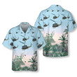 Us Army Helicopter Hawaiian Shirt, Tropical Helicopter Shirt For Men