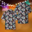 Sugar Skulls With Flowers Hawaiian Shirt, Colorful Floral Mexican Skull, Best Day Of The Dead Gift