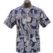 Party Time Pineapple Navy Hawaiian Shirt