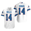 Buffalo Bills Stefon Diggs 14 White jersey inspired style Hawaiian Shirt