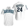 Seattle Mariners Ken Griffey Jr 24 2020 Mlb White Jersey Inspired Hawaiian Shirt