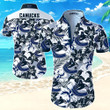 Vancouver Canucks Hawaiian Shirt Summer Button Up Shirt For Men Beach Wear Short Sleeve Hawaii Shirt