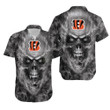 Cincinnati Bengals Nfl Fan Skull Hawaiian Shirt