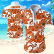 Texas Longhorns Hawaiian Shirt Summer Button Up Shirt For Men Beach Wear Short Sleeve Hawaii Shirt