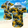 Nfl Green Bay Packers Hawaiian Shirt Summer Button Up Shirt For Men Beach Wear Short Sleeve Hawaii Shirt
