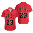 Chicago Bulls Michael Jordan 23 Nba Throwback Red Jersey Inspired Hawaiian Shirt