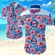 Minnesota Twins Hawaiian Shirt Summer Button Up Shirt For Men Beach Wear Short Sleeve Hawaii Shirt