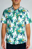 The Mountaineer Palms | West Virginia Vintage Style Hawaiian Shirt