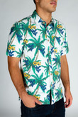 The Mountaineer Palms | West Virginia Vintage Style Hawaiian Shirt