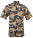 Old Hawaii Mens Hawaiian Aloha Shirt in Navy
