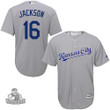 Royals #16 Bo Jackson Grey Stitched Baseball Jersey