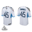 Men's Tennessee Titans Chance Campbell White Game Jersey