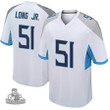 Men's Tennessee Titans #51 David Long White Limited Jersey