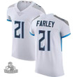 Men's Matthias Farley #21 Tennessee Titans White Jersey