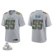 Men's Junior Seau Los Angeles Chargers Gray Atmosphere Fashion Game Jersey