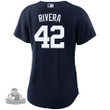 Women's New York Yankees Mariano Rivera #42 Alternate Navy Jersey, MLB Jersey