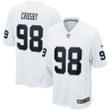 Men's Las Vegas Raiders #98 Maxx Crosby White Official NFL Player Game Jersey