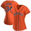 Women's Nolan Ryan Houston Astros Orange Alternate Jersey