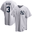 Men's Babe Ruth White New York Yankees Home Cooperstown Collection Player Jersey