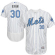 Men's New York Mets #30 Nolan Ryan White 2016 Father's Day Fashion Flex Base Baseball Jersey