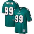 Jason Taylor Miami Dolphins Teal Replica Jersey with "HOF 17" Inscription
