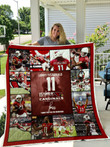 Larry Fitzgerald Arizona Cardinals Quilt Blanket HA2310 Fan Made Size Single, Twin, Full, Queen, King, Super King    , NFL Quilt Blanket