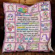 Grandma To Granddaughter, Unicorn 3D Quilt Blanket Size Single, Twin, Full, Queen, King, Super King  