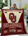 Ncaa Oklahoma Sooners 3D Customized Personalized 3D Customized Quilt Blanket Size Single, Twin, Full, Queen, King, Super King  , NCAA Quilt Blanket 