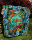 Colorfull Dragonfly 3D Customized Quilt Blanket Size Single, Twin, Full, Queen, King, Super King  