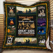 Camping Dad And Daughter 3D Quilt Blanket Size Single, Twin, Full, Queen, King, Super King  