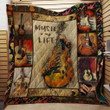 Guitarist 3D Customized Quilt Blanket Size Single, Twin, Full, Queen, King, Super King  