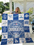 Mlb Los Angeles Dodgers 3D Customized Quilt Blanket Size Single, Twin, Full, Queen, King, Super King   , MLB Quilt Blanket