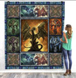 Dragonthe Myth 3D Quilt Blanket Size Single, Twin, Full, Queen, King, Super King  