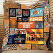 Basketball Quilt Blanket Size Single, Twin, Full, Queen, King, Super King  