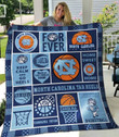 Ncaa North Carolina Tar Heels 3D Customized Personalized 3D Customized Quilt Blanket Size Single, Twin, Full, Queen, King, Super King  , NCAA Quilt Blanket 