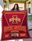 Iowa State Cyclones Football 3D Customized Quilt Blanket Size Single, Twin, Full, Queen, King, Super King  