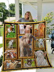 Goat 3D Quilt Blanket Size Single, Twin, Full, Queen, King, Super King  