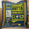 Softball Is Life 3D Customized Quilt Blanket Size Single, Twin, Full, Queen, King, Super King  