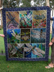 Dragonfly 3D Customized Quilt Blanket Size Single, Twin, Full, Queen, King, Super King  