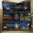 Camping Let Be Happy Camper 3D Quilt Blanket Size Single, Twin, Full, Queen, King, Super King  