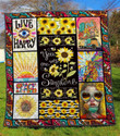 Hippie Personalized Customized Quilt Blanket Size Single, Twin, Full, Queen, King, Super King  