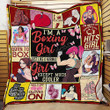 Boxing Girl 3D Quilt Blanket Size Single, Twin, Full, Queen, King, Super King  