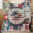 Nurse Life Love Jesus And America Too Custom Quilt Qf7895 Quilt Blanket Size Single, Twin, Full, Queen, King, Super King  