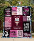 The Nice Nurse Is Sleeping Sleep All Day Nurse All Night Custom Quilt Qf8183 Quilt Blanket Size Single, Twin, Full, Queen, King, Super King  