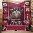 Retired But Forever A Nurse At Heart Custom Quilt Qf7809 Quilt Blanket Size Single, Twin, Full, Queen, King, Super King  
